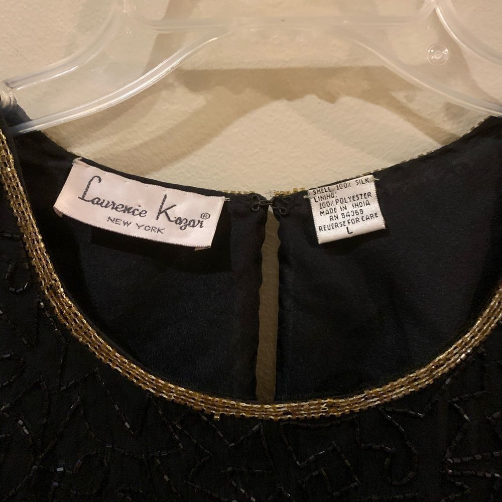 Vintage LAURENCE KAZAR LSequin Beaded Blouse - Picture 3 of 12